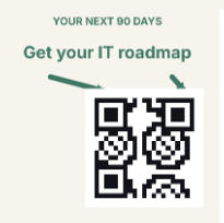Tracked QR code from the postcard back