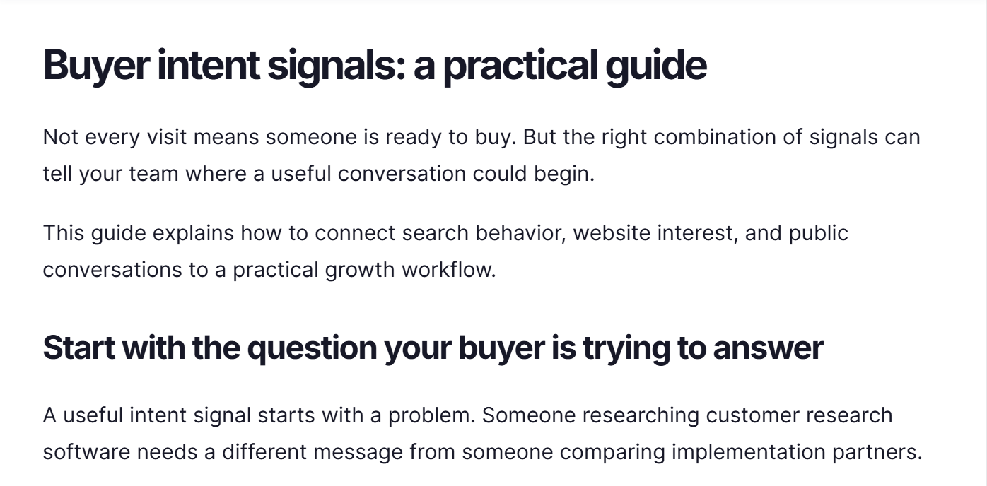 RankWell editor: Buyer intent signals: a practical guide