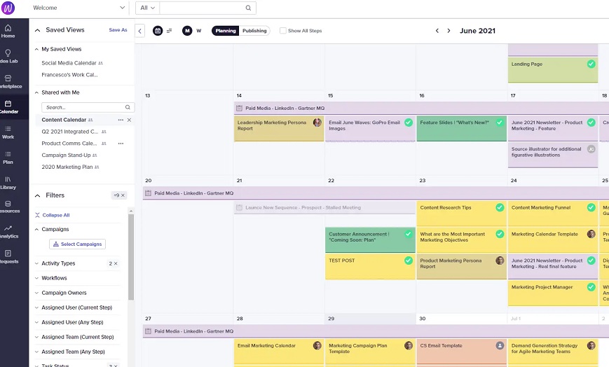 how to create a content marketing calendar