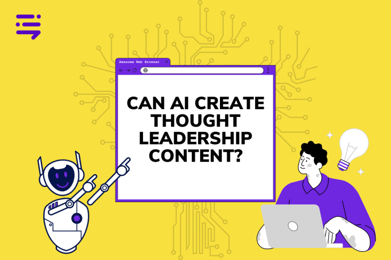 can AI create thought leadership content