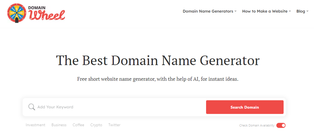 how to name a blog with a domain name generator