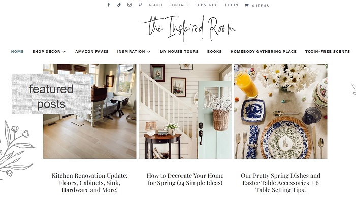 types of blogs you can start - interior design