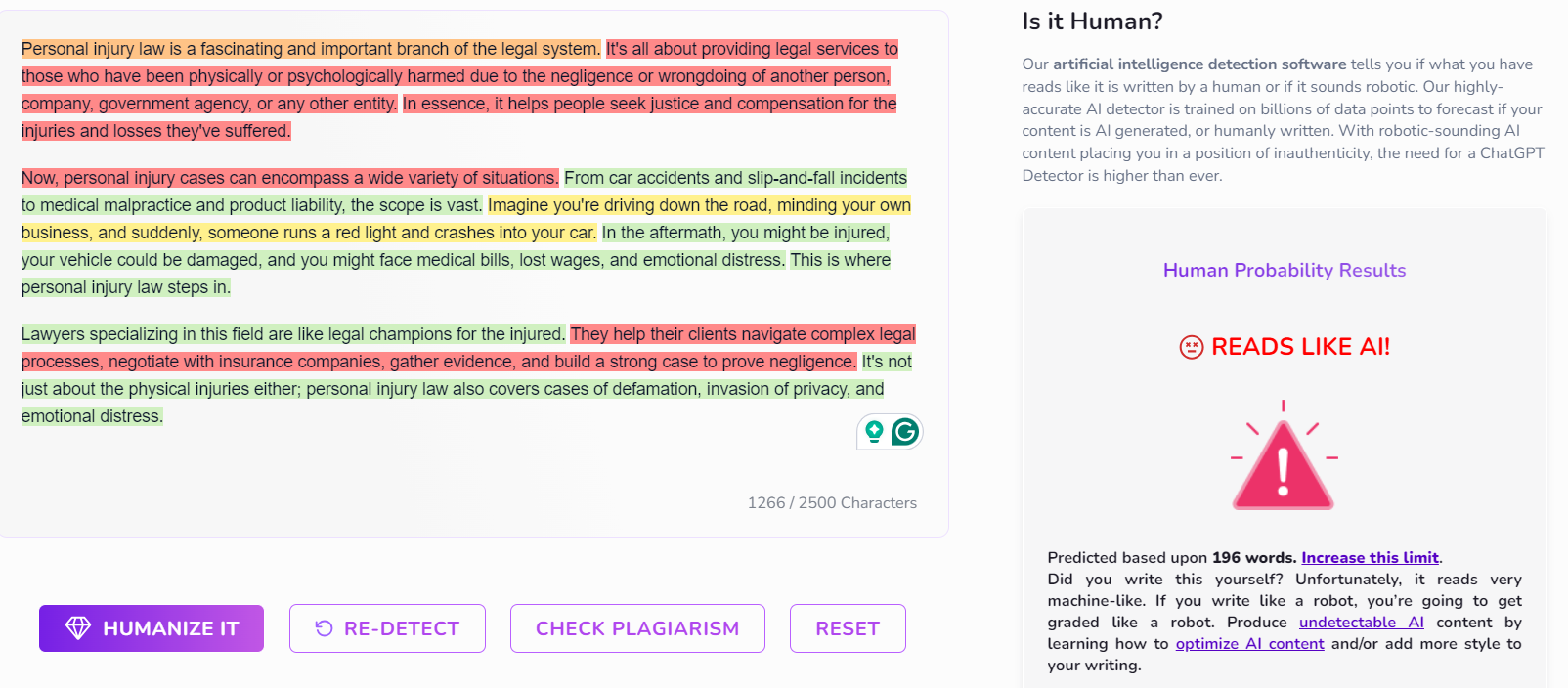 brandwell AI content detector