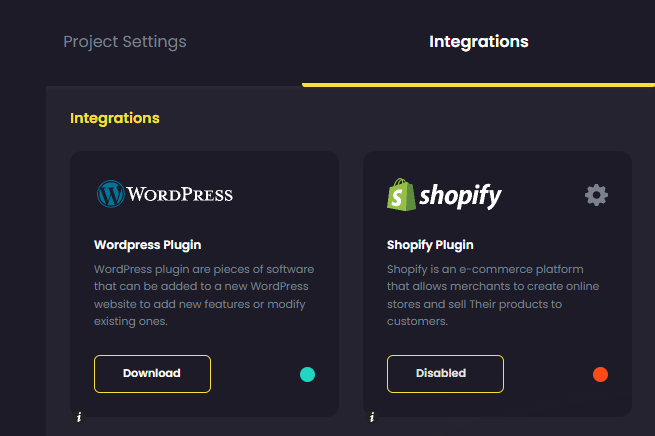 brandwell integrations with shopify and wordpress