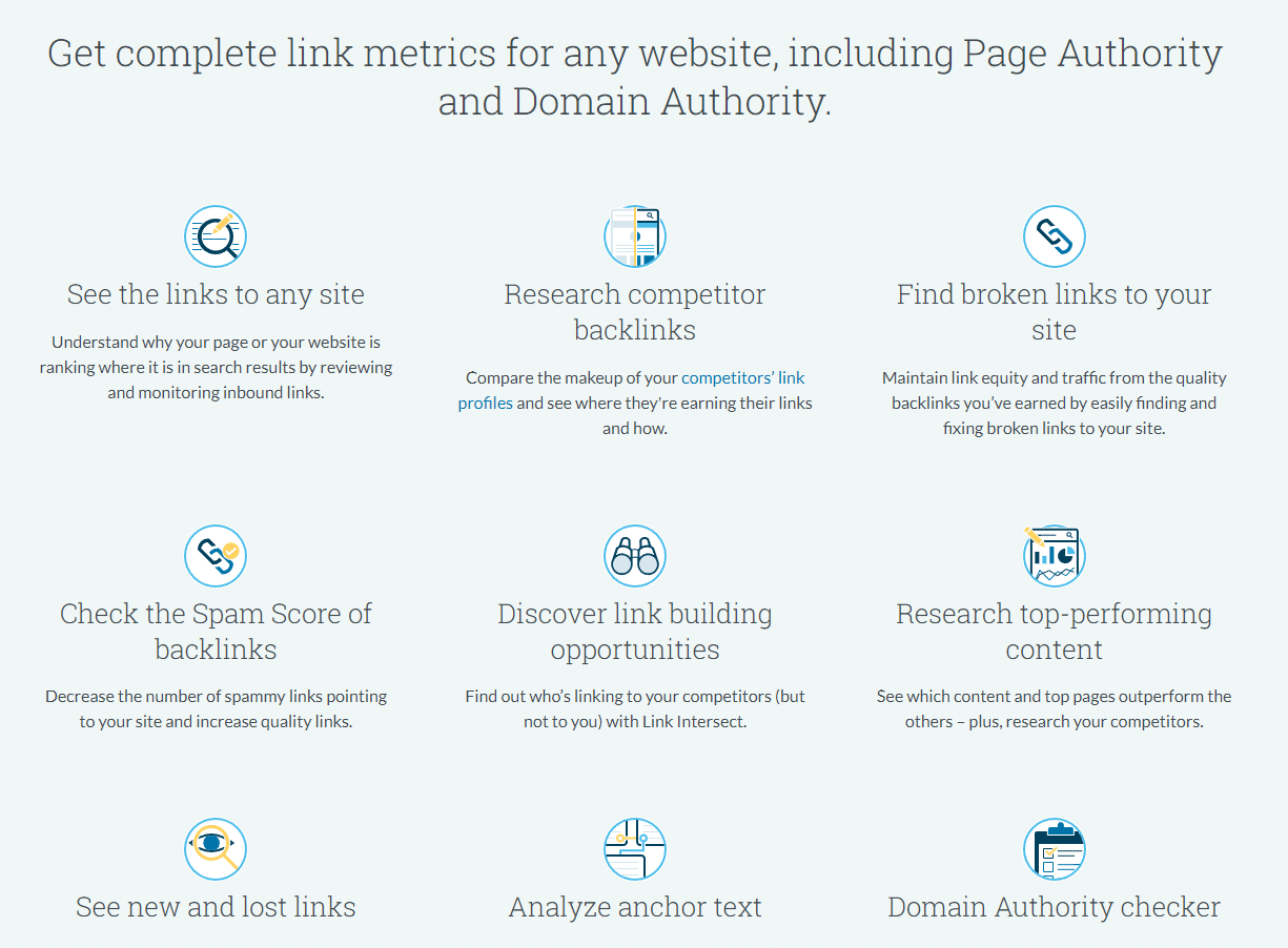 moz link explorer