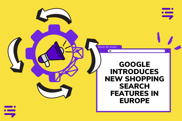 Google shopping search results in Europe