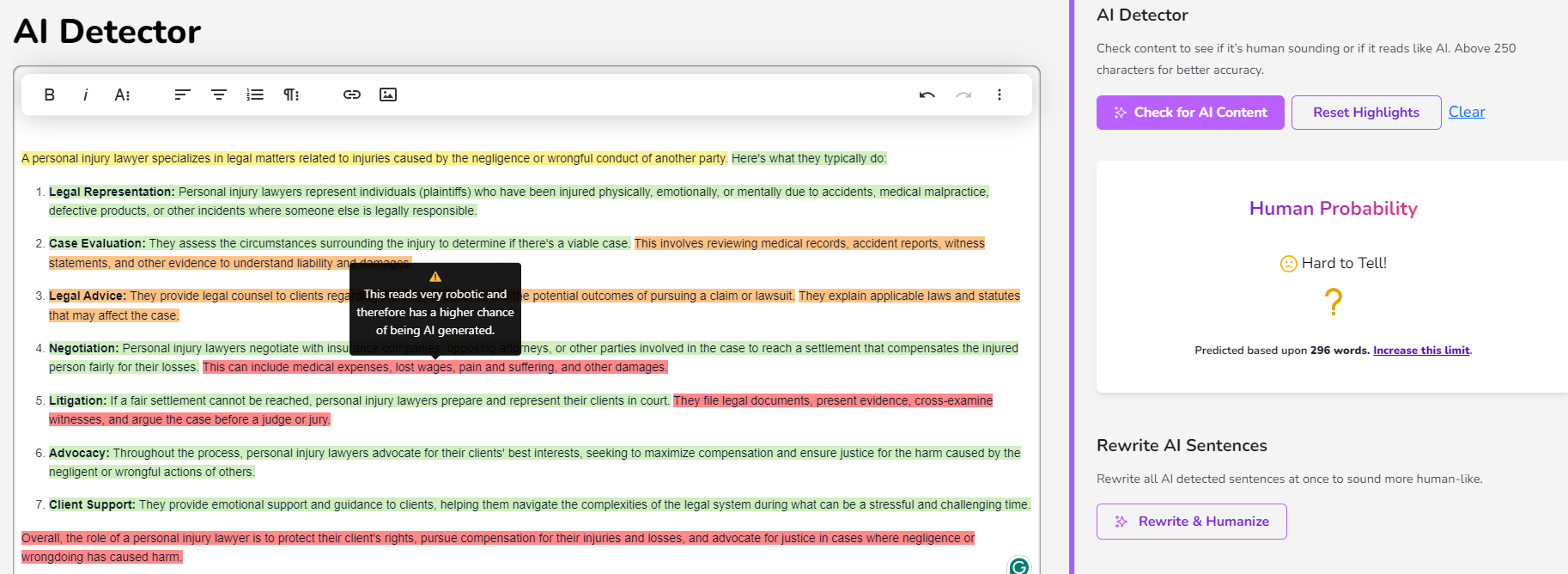 content at scale AI detector