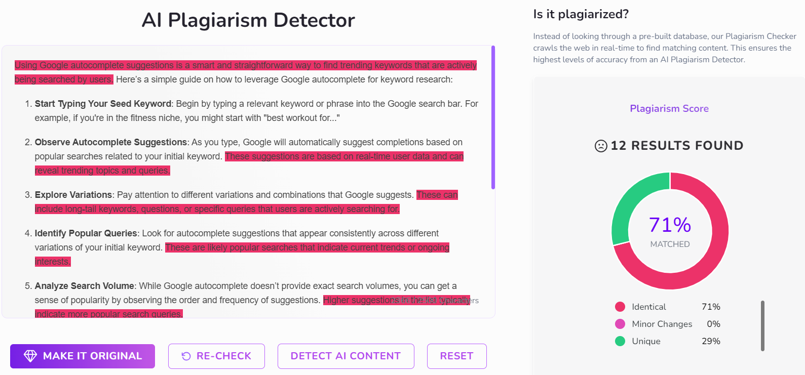 content at scale plagiarism checker