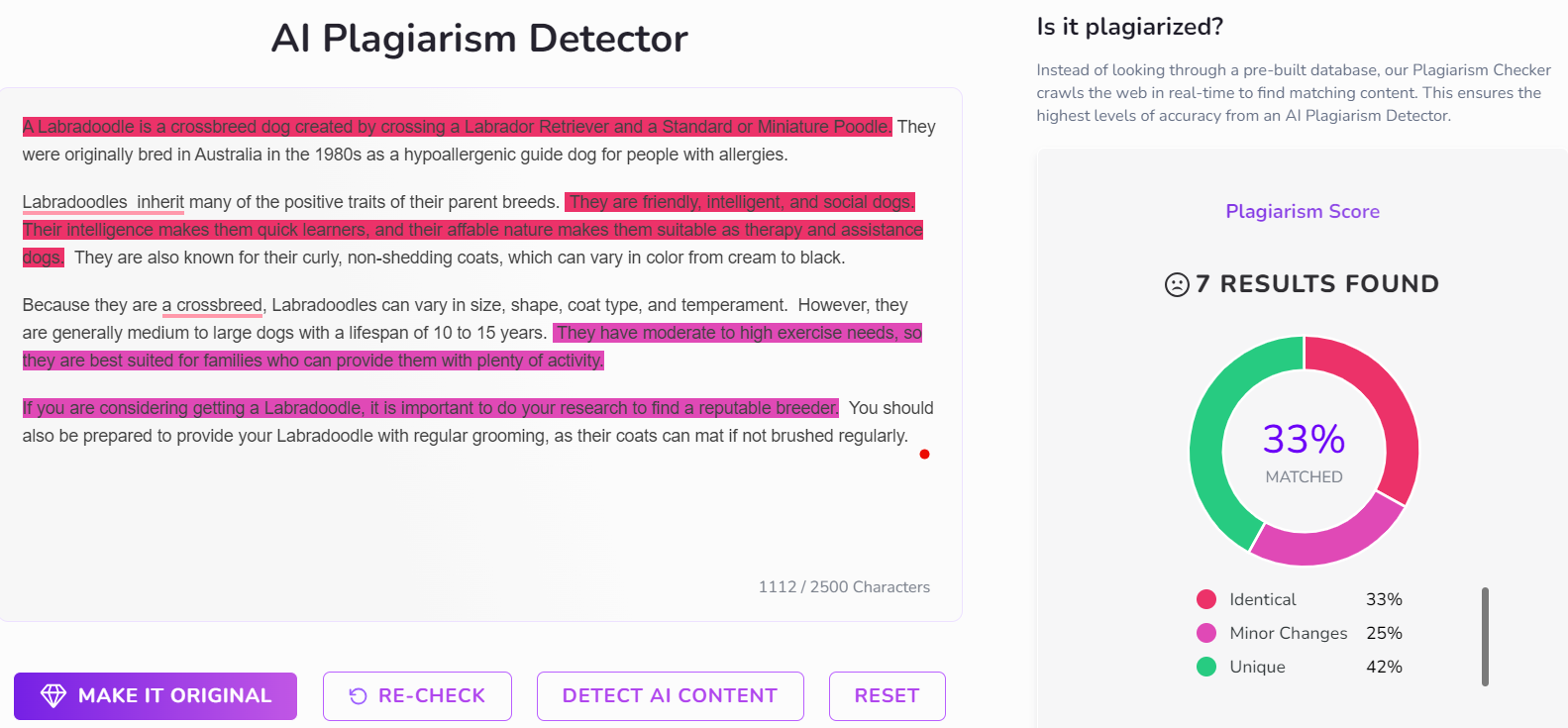 content at scale plagiarism checker