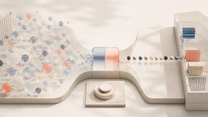 Broad diffuse audience signals and a narrow evidence-rich intent beam meeting in a controlled split-test cell
