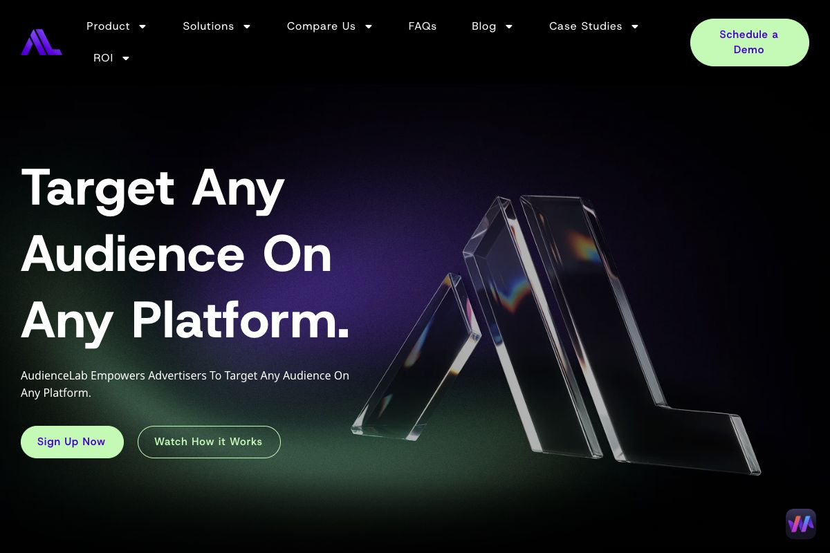 AudienceLab homepage hero