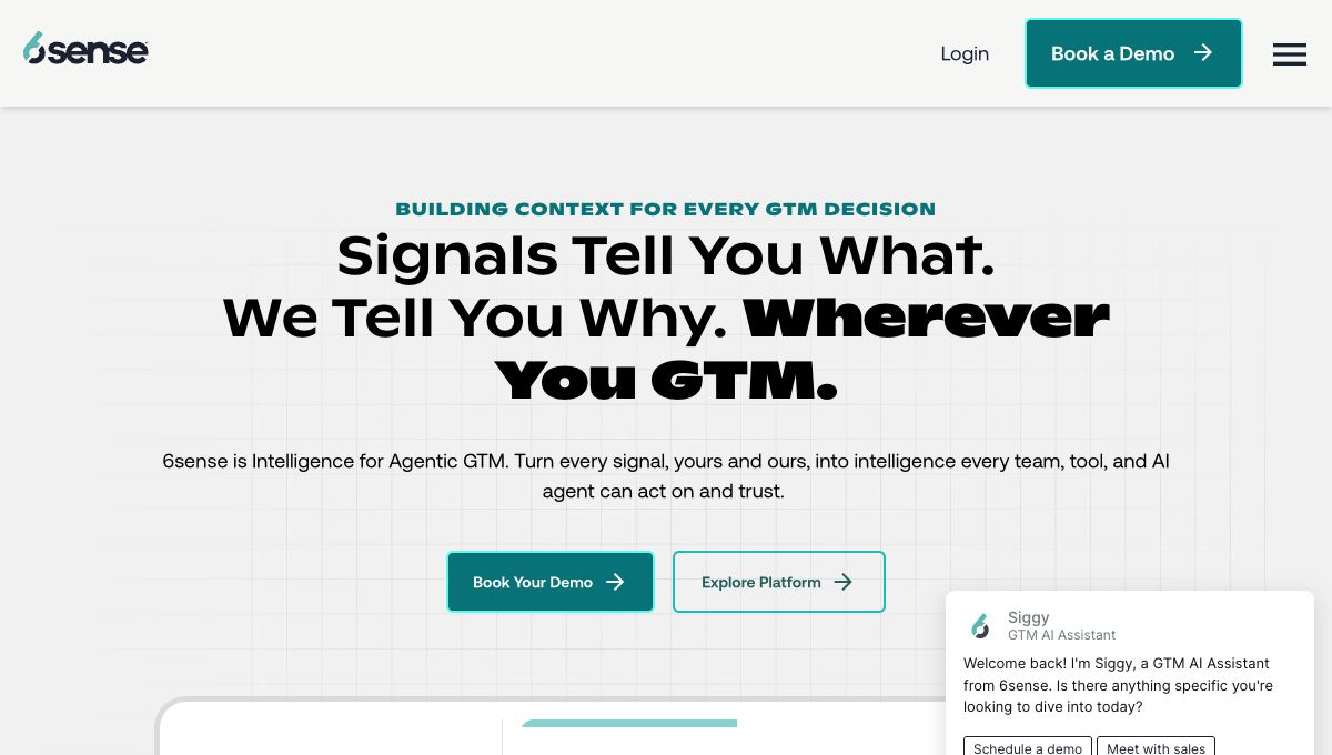 6sense homepage hero