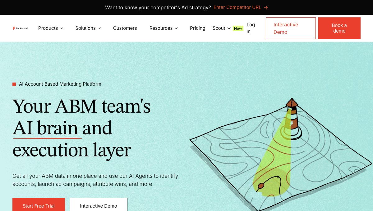 Factors.ai homepage hero