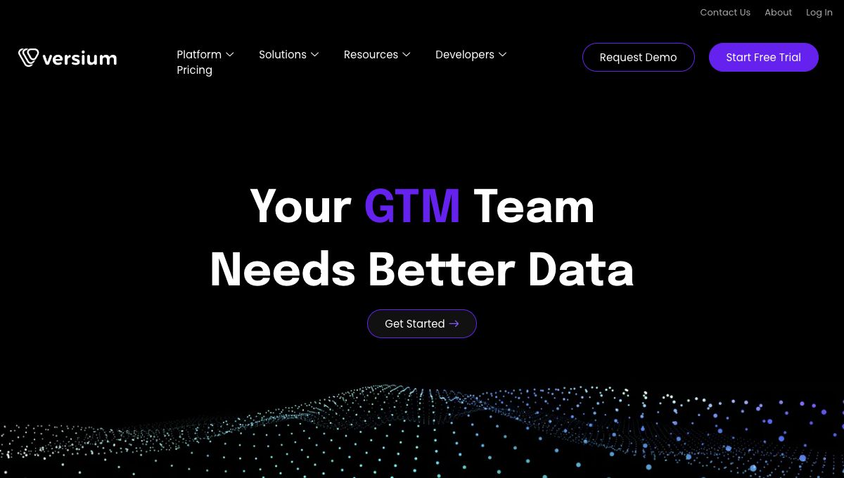 Versium homepage hero