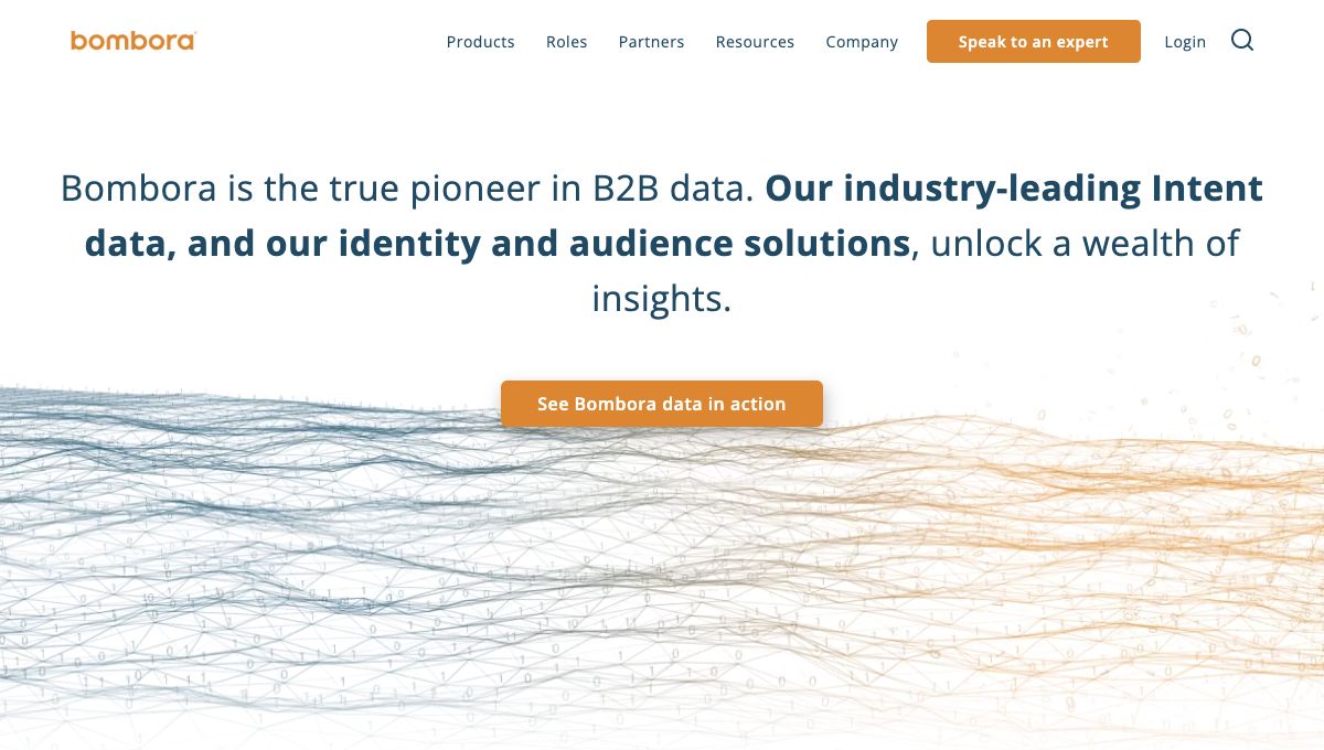 Bombora homepage hero