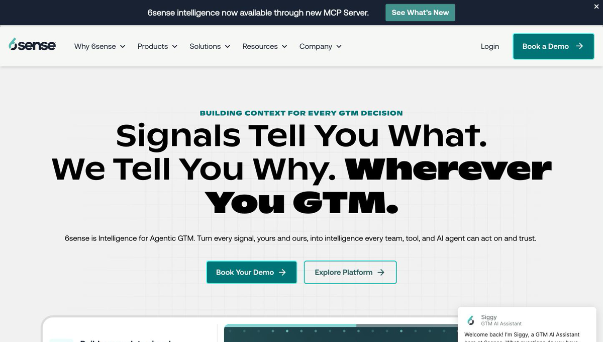 6sense homepage hero