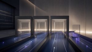 Abstract service lanes passing through measured delivery gates