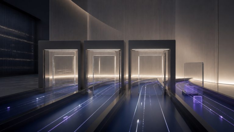 Abstract service lanes passing through measured delivery gates