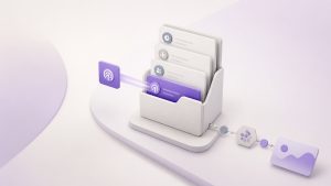 Editorial illustration for selling intent-data services to existing clients