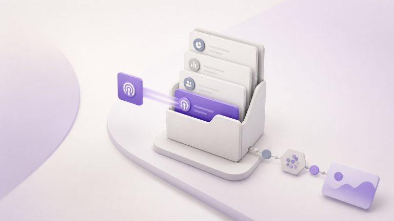 Editorial illustration for selling intent-data services to existing clients