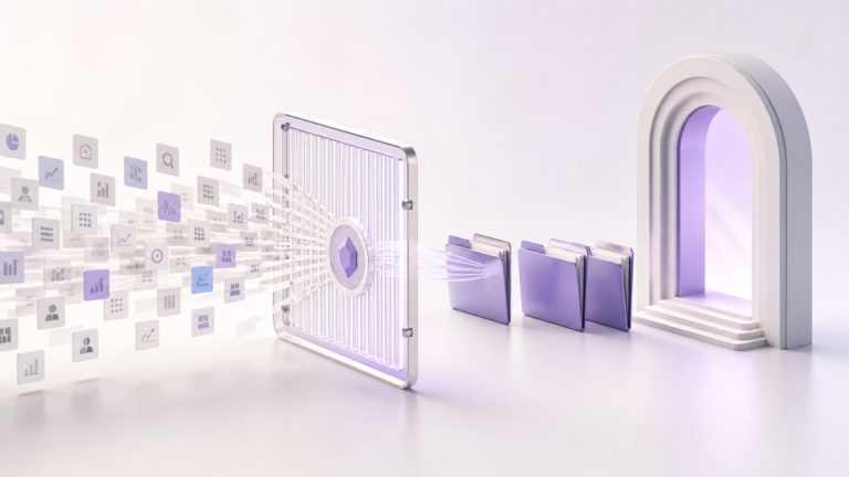 Editorial illustration for selling intent-data services to new clients