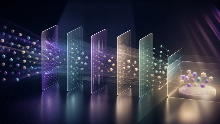 Abstract event tokens passing through permission, identity, recency, and ownership checkpoints