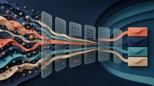 Abstract signal streams passing through relevance and delivery controls into calm alert packets