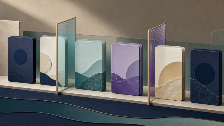 Abstract reporting cards separated by transparent measurement planes and comparison gates