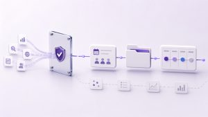 Editorial illustration for connecting intent signals to meetings and pipeline