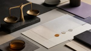 Abstract editorial still life representing bounded intent-service guarantees and approval checkpoints