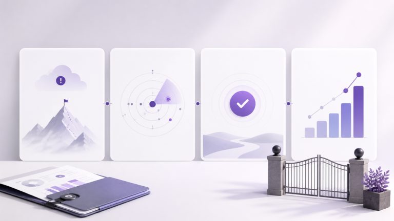 Editorial illustration for intent service sales pitch
