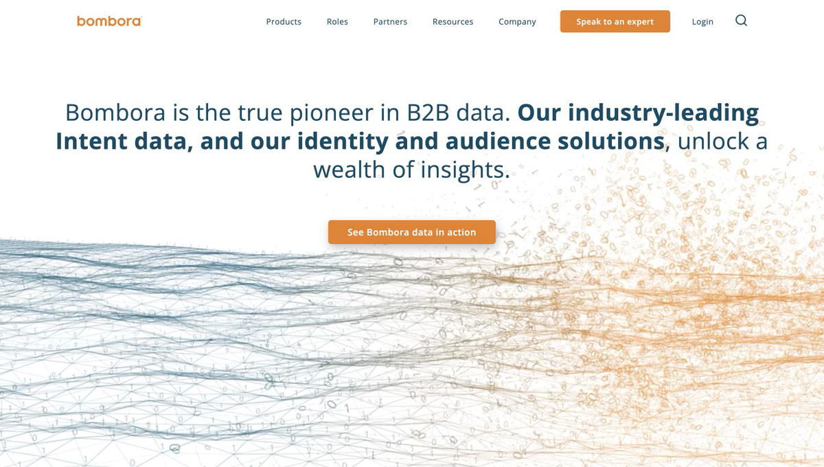 Bombora homepage hero