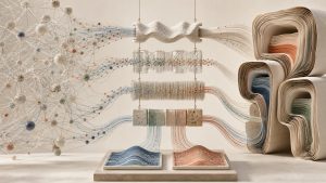 Two abstract intent-source networks passing through common provenance and quality checkpoints into comparable outputs.