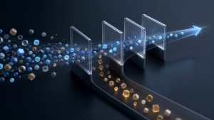 Abstract mixed intent signals passing through review gates with uncertain items diverted
