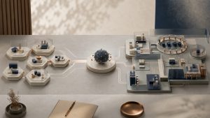 One intent source feeding compact mid-market pods and a complex enterprise delivery environment