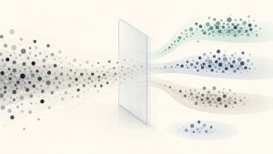 Abstract visitor records separated into matched, unresolved, excluded, and validation groups.