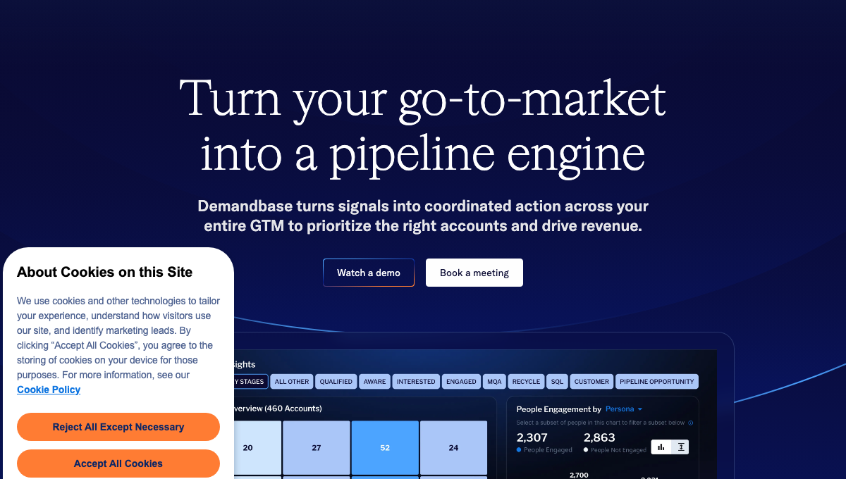 Demandbase homepage hero