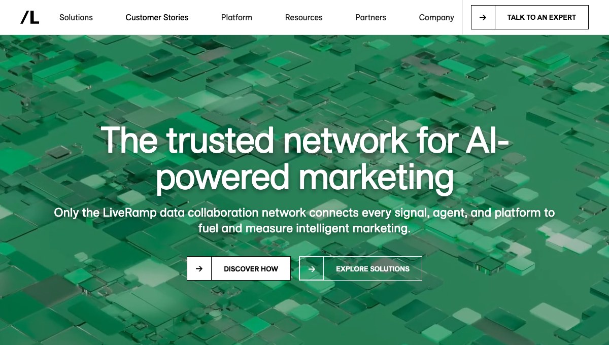 LiveRamp homepage hero
