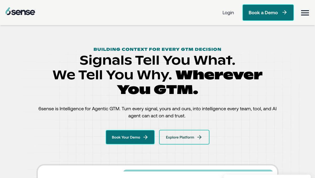 6sense homepage hero