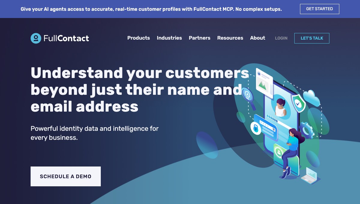 FullContact homepage hero