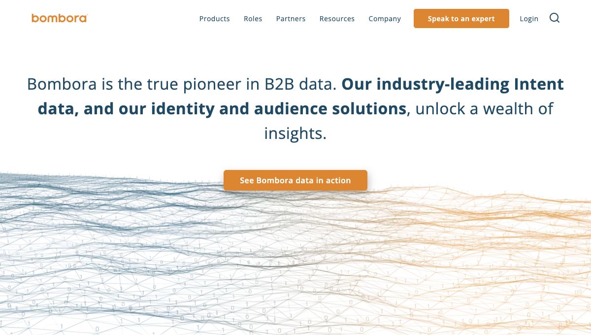 Bombora homepage hero